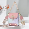Korean style simple small square bag, fashionable and versatile single-shoulder crossbody bag, trendy manufacturer, mini mobile phone bag, new summer bag for women undefined